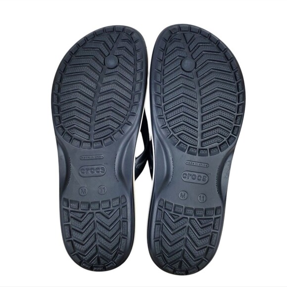 CROCS Men's Black Crocband Flip Size 11 - Picture 3 of 6
